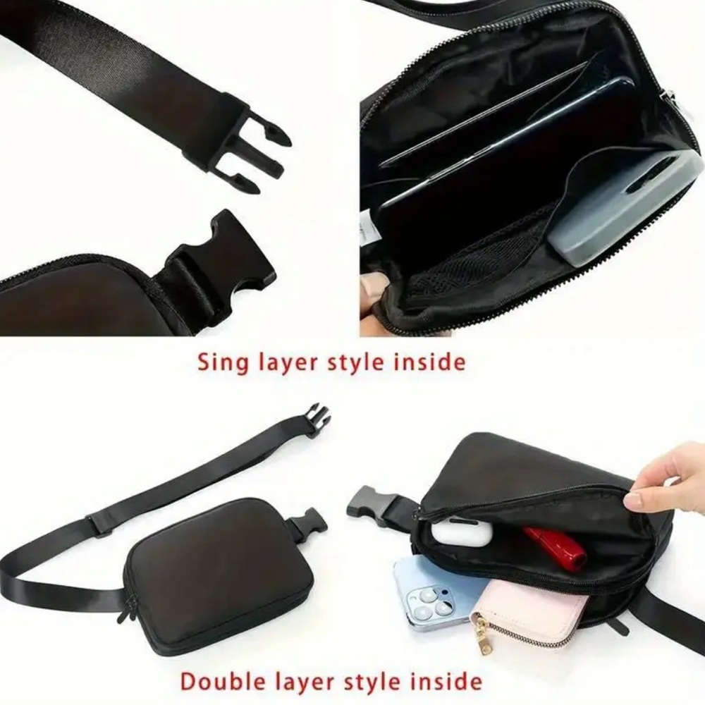 NEW|Women’s Lightweight Nylon Adjustable Belt Bag Travel,Running, Errands - Picture 7 of 8